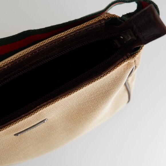 Authentic Preowned Gucci Beige Sherry Line Shoulder Bag - Picture 12 of 16